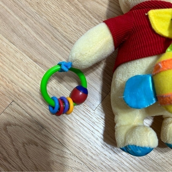 Winnie the Pooh Car Set Stroller On the Go Toy Rattle Plush Baby Pocket Pal - Picture 5 of 7